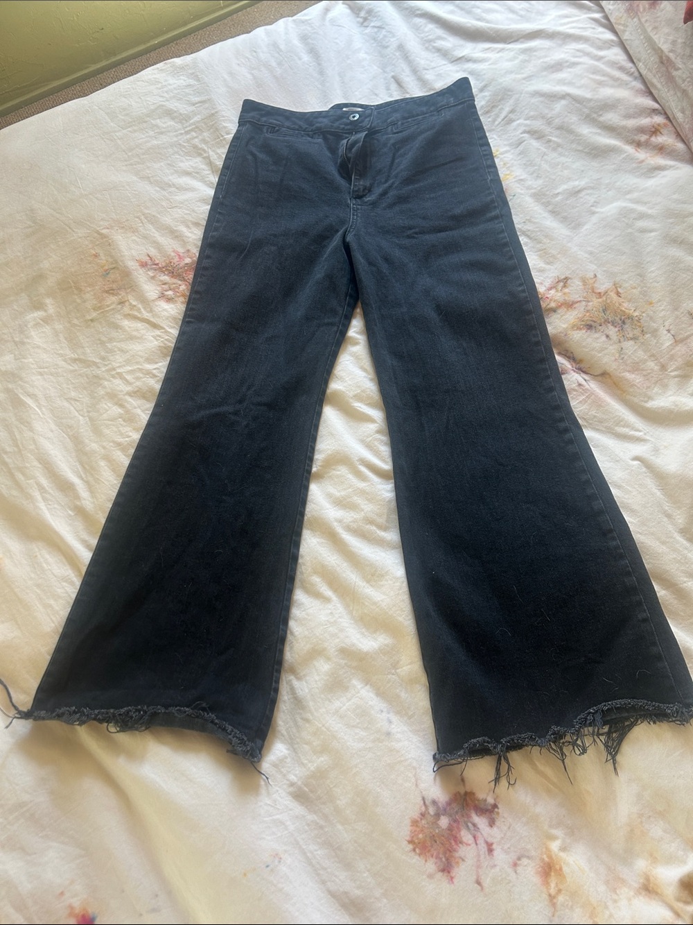 ASKKNY Flare Crop High Waisted Jean